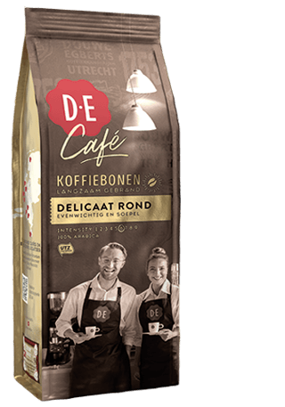 beans de cafe delicaat rond