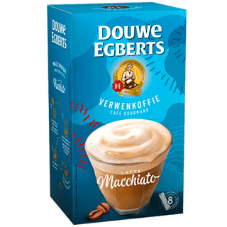 de verwenkoffie latte macchiatto