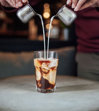 light ice coffee recept